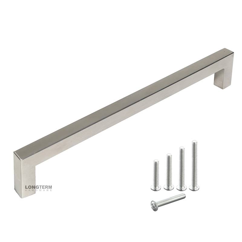 Strong Anti-rust Ability Square Hollow Or Solid Stainless Steel Kitchen Cabinet Long Handles